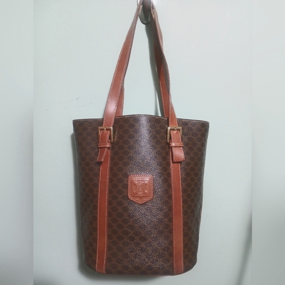 VGUC Celine Macadam Triomphe Vintage Bucket Bag - Picture 1 of 13
